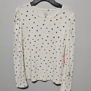 Nwt Girls Light Weight Long Sleeve Top